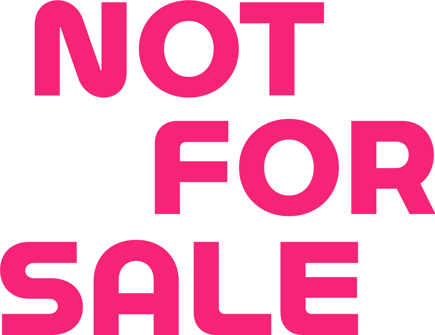 NOT FOR SALE